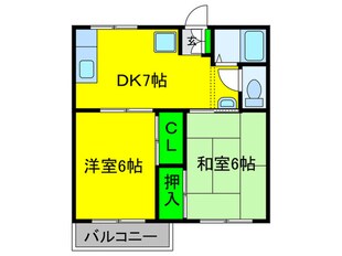 ファミールハイツ浜寺の物件間取画像